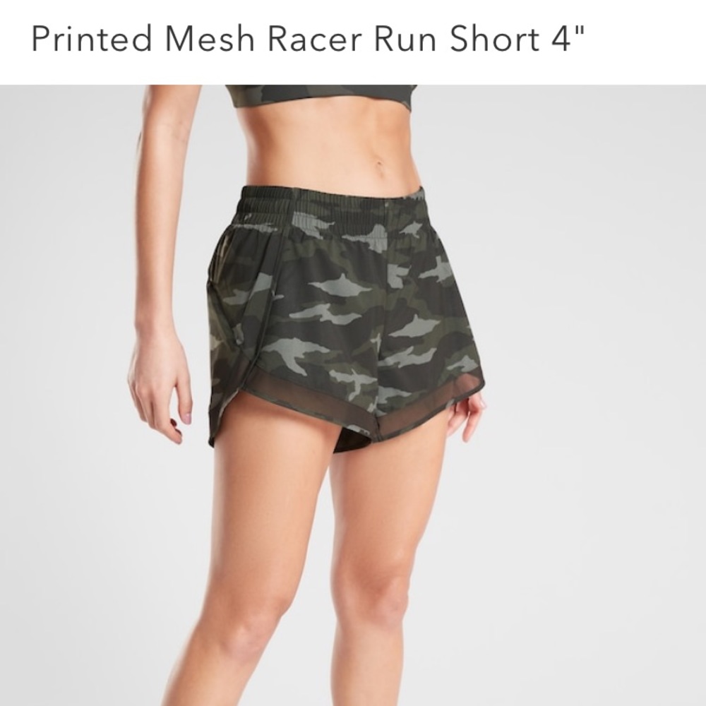 Athleta Mesh Racer Short 4”